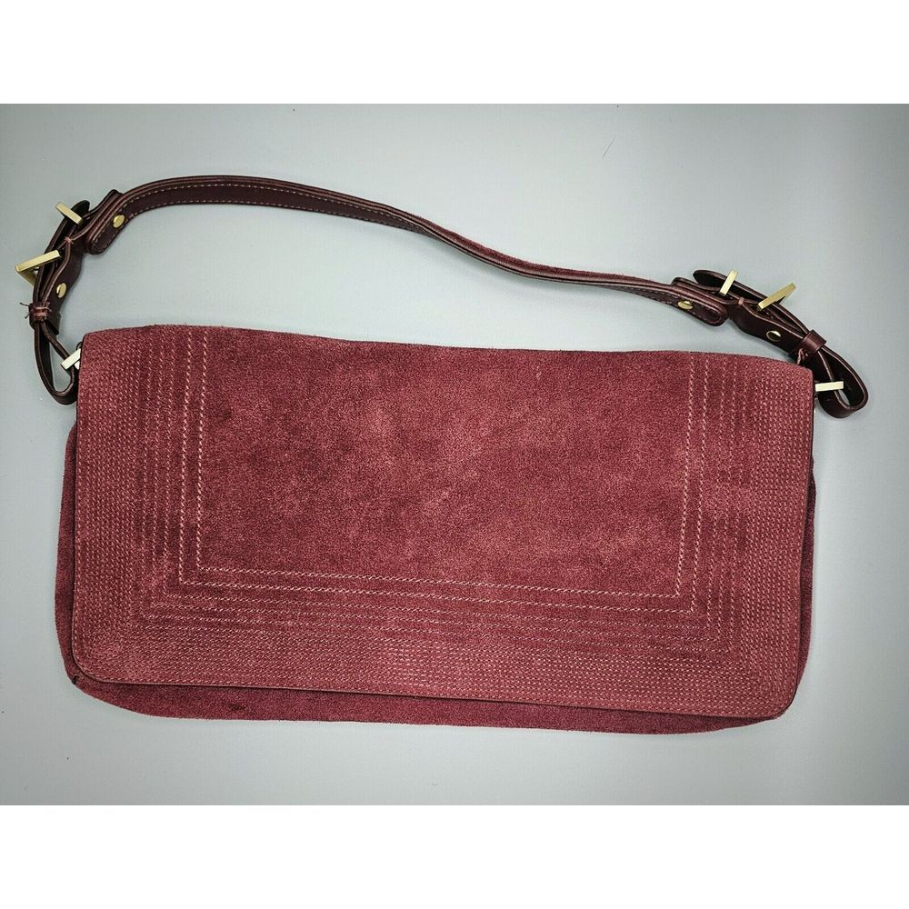 Cole Haan Burgundy Suede Satchel